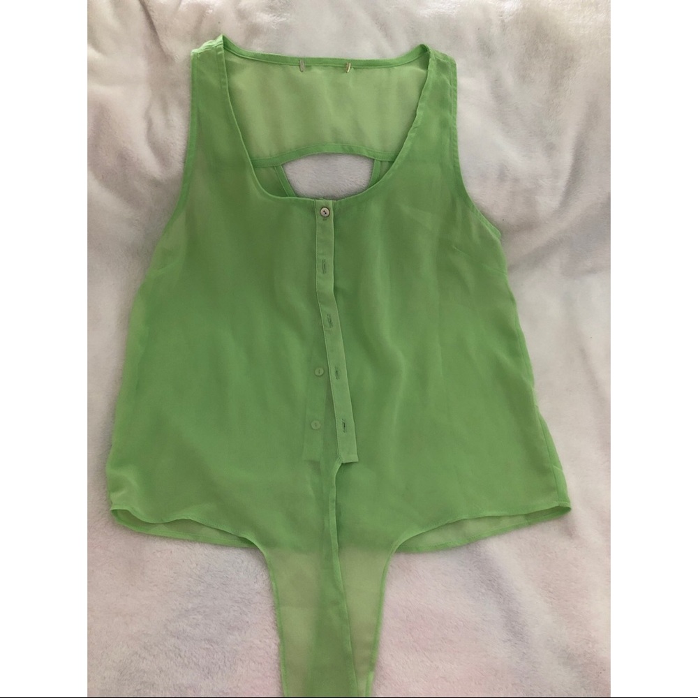 5/$25 Lime Green Tank Top
